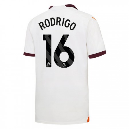 Manchester City Rodrigo 16 Venkovní 2023-24 - Fotbalové Dresy (S/S)